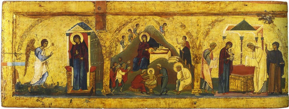 10-Благовещение, Рождество Христово, Сретение. XII в., монастырь святой Екатерины, Синай